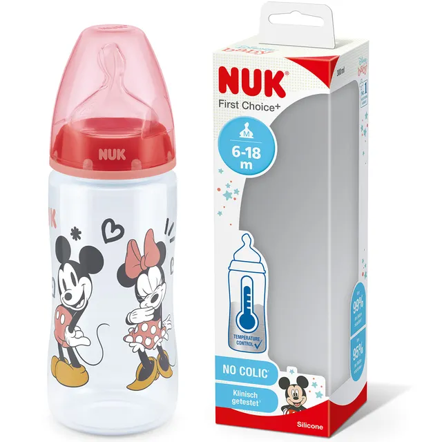 nuk-first-choice-babyflasche-300-ml-6-18-monate-temperature-control-disney-micke image 1