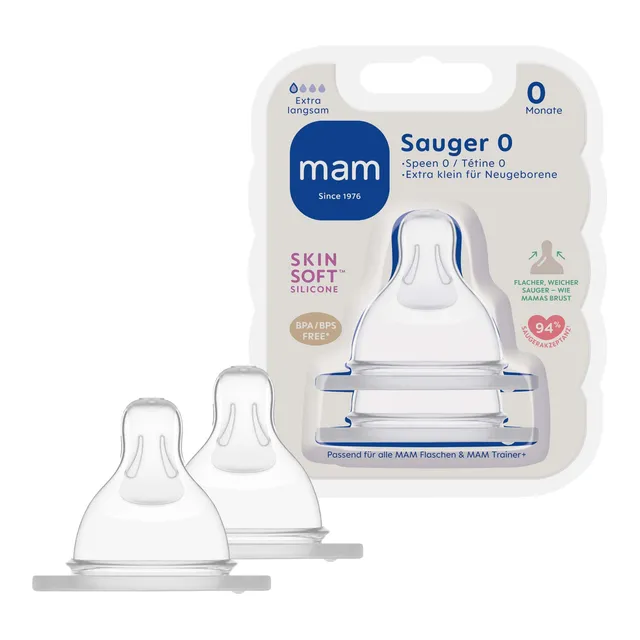 mam-sauger-gr-e-0-2er-set-skinsoft-silikon-langsamer-durchfluss-0-monate image 1