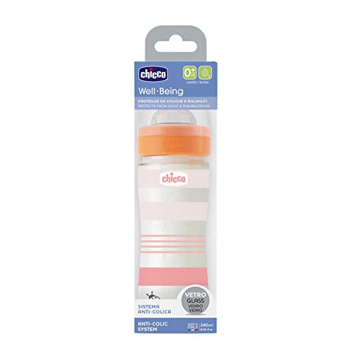 chicco-babyfl-schchen-well-being-glas-240-ml-normaler-fluss-0m-silikon-rosa image 8