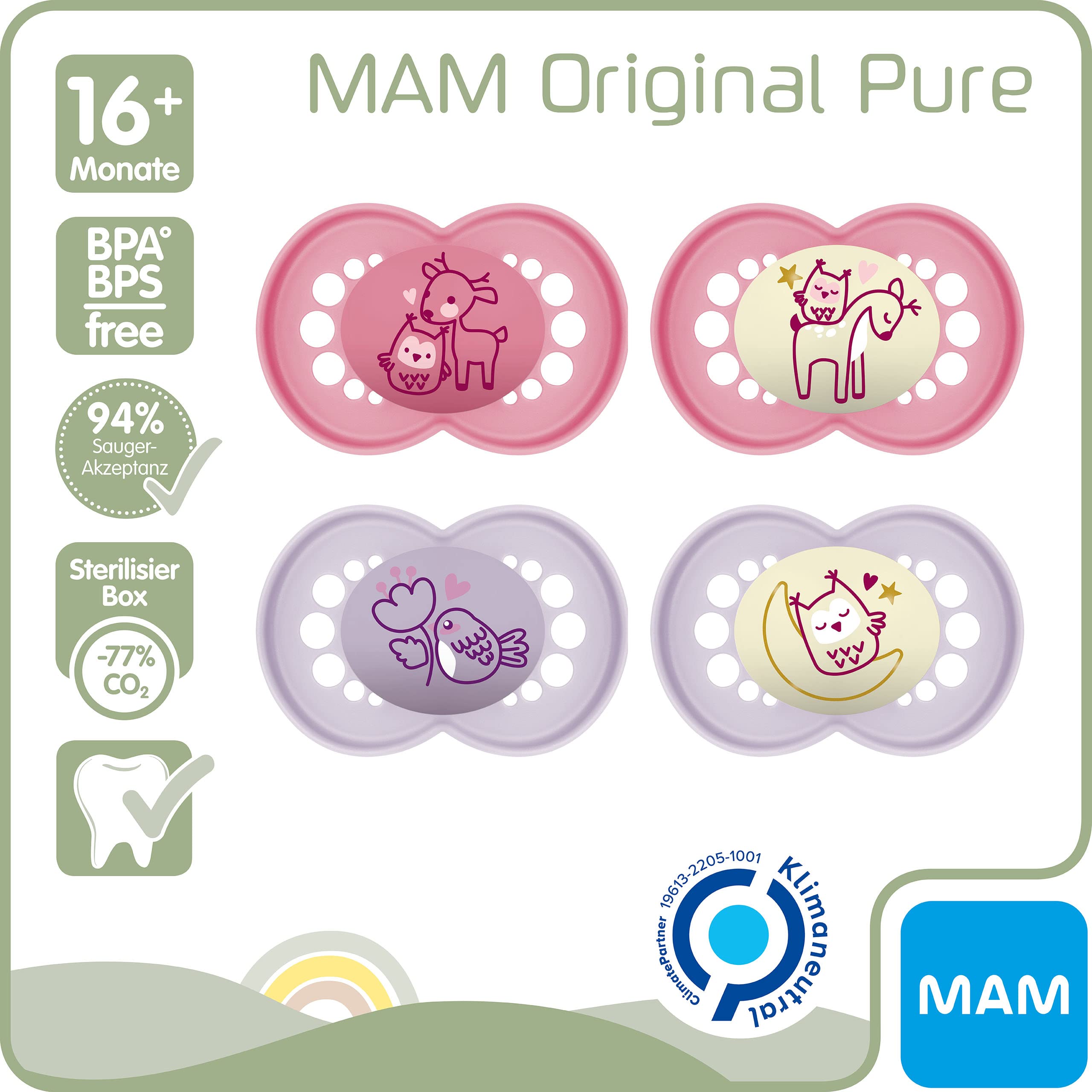 mam-original-pure-schnuller-im-2er-set-16-monate-aus-nachhaltigem-bio-erneuerbar image 2
