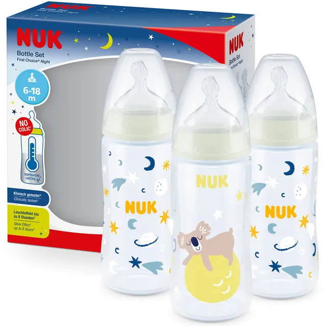 nuk-first-choice-night-babyflaschen-set-300-ml-koala-6-18-monate-3-st-ck image 1