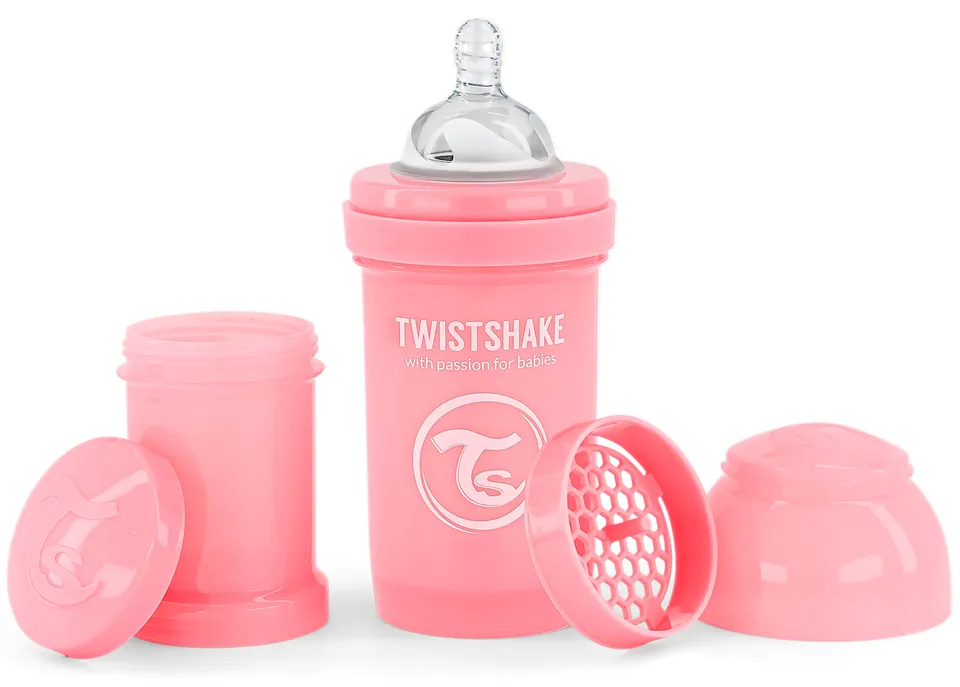 twistshake-anti-kolik-babyflasche-180-ml-mit-milchpulverbeh-lter-und-mixer-bpa-f image 1