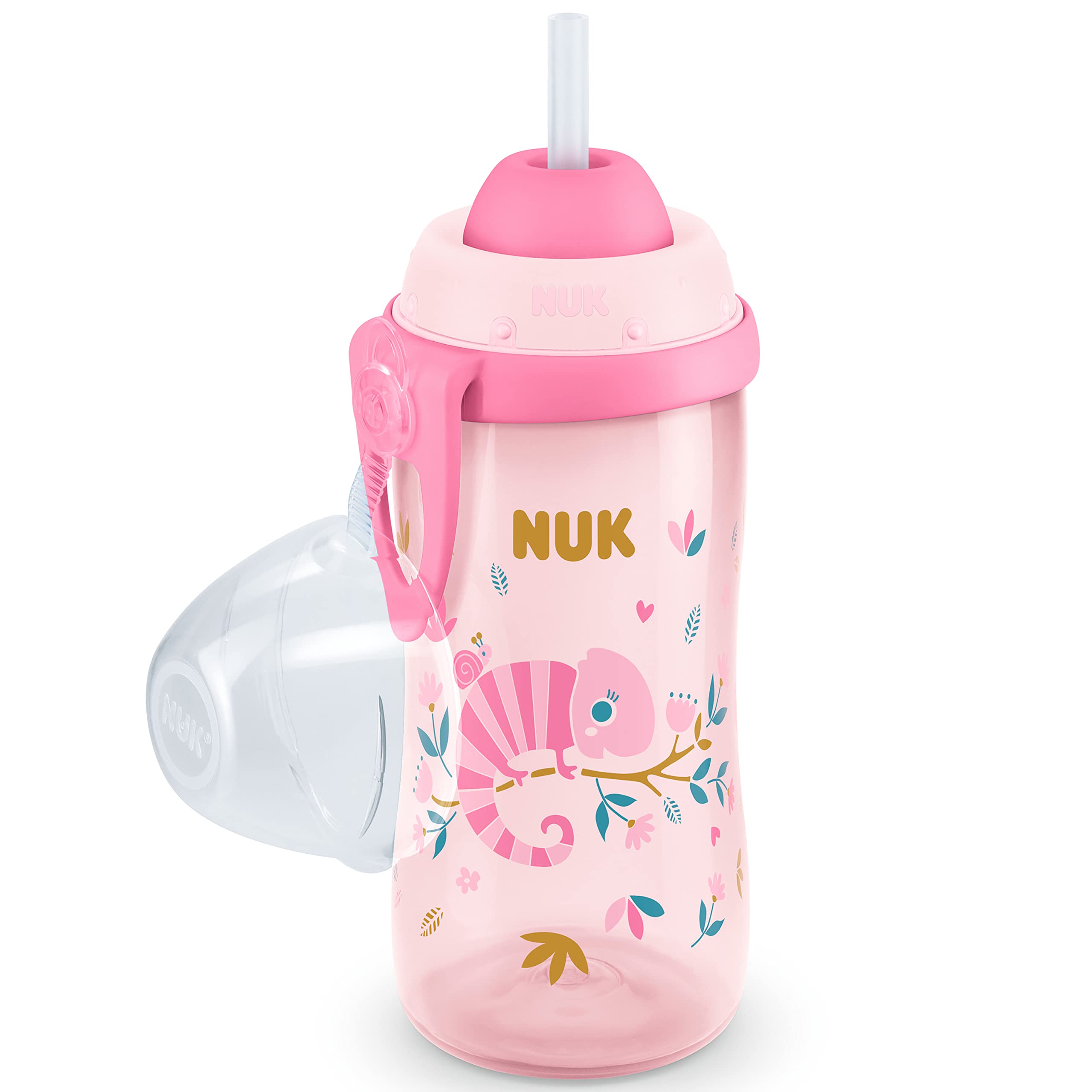 nuk-flexi-cup-trinklernbecher-cham-leon-rosa-300ml-12-monate image 3