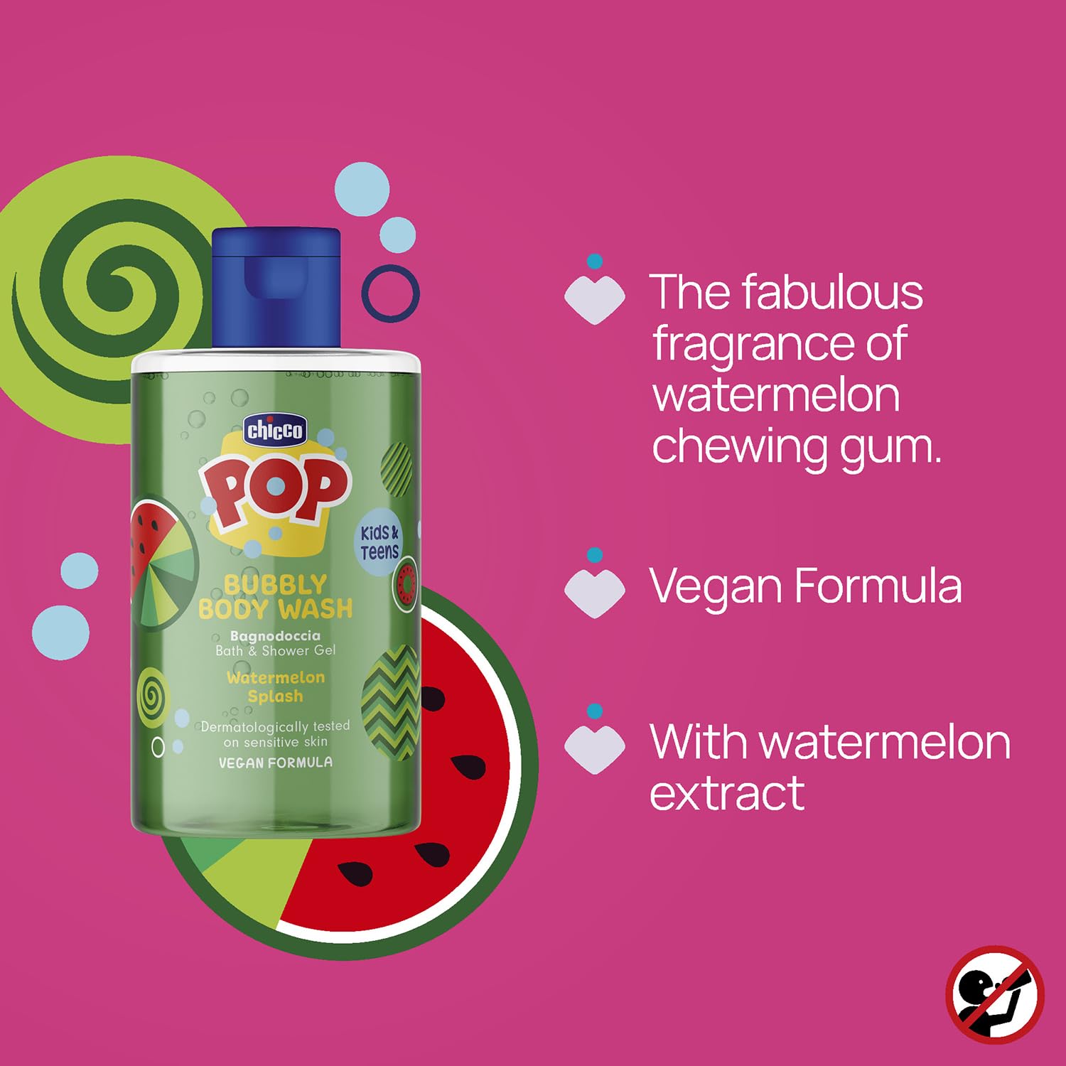 chicco-pop-bubbly-duschbad-wassermelone-splash-300-ml image 4