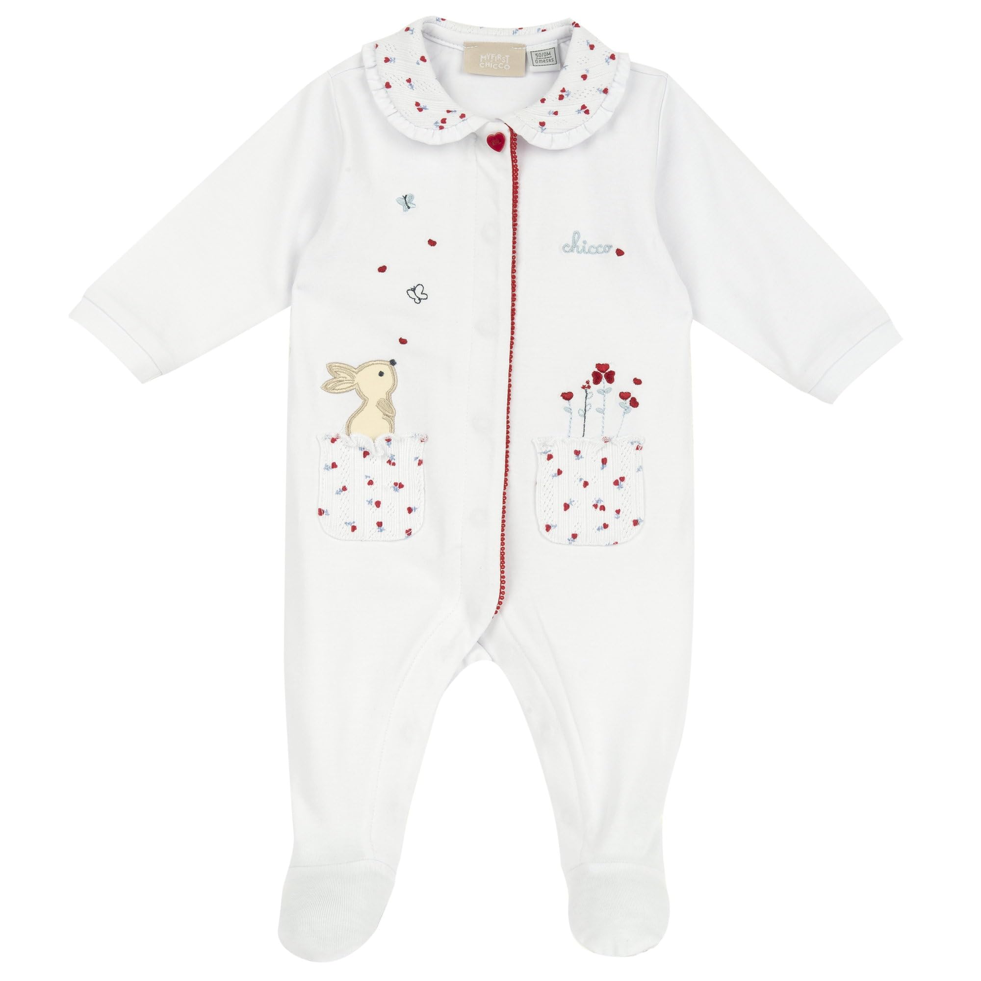 chicco-baby-strampler-aus-weicher-baumwolle-mit-praktischer-front-ffnung-ideal-f image 1