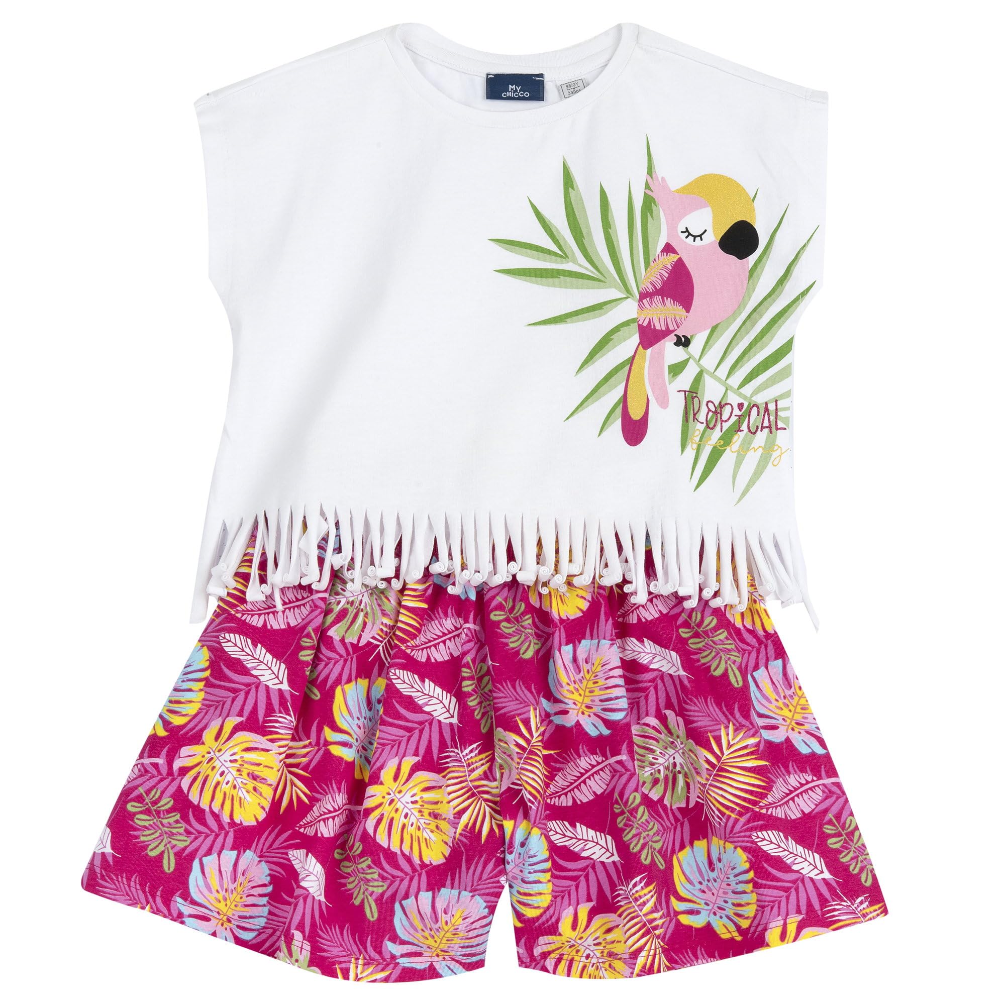 chicco-m-dchen-set-mit-t-shirt-und-shorts-designed-in-italy image 1