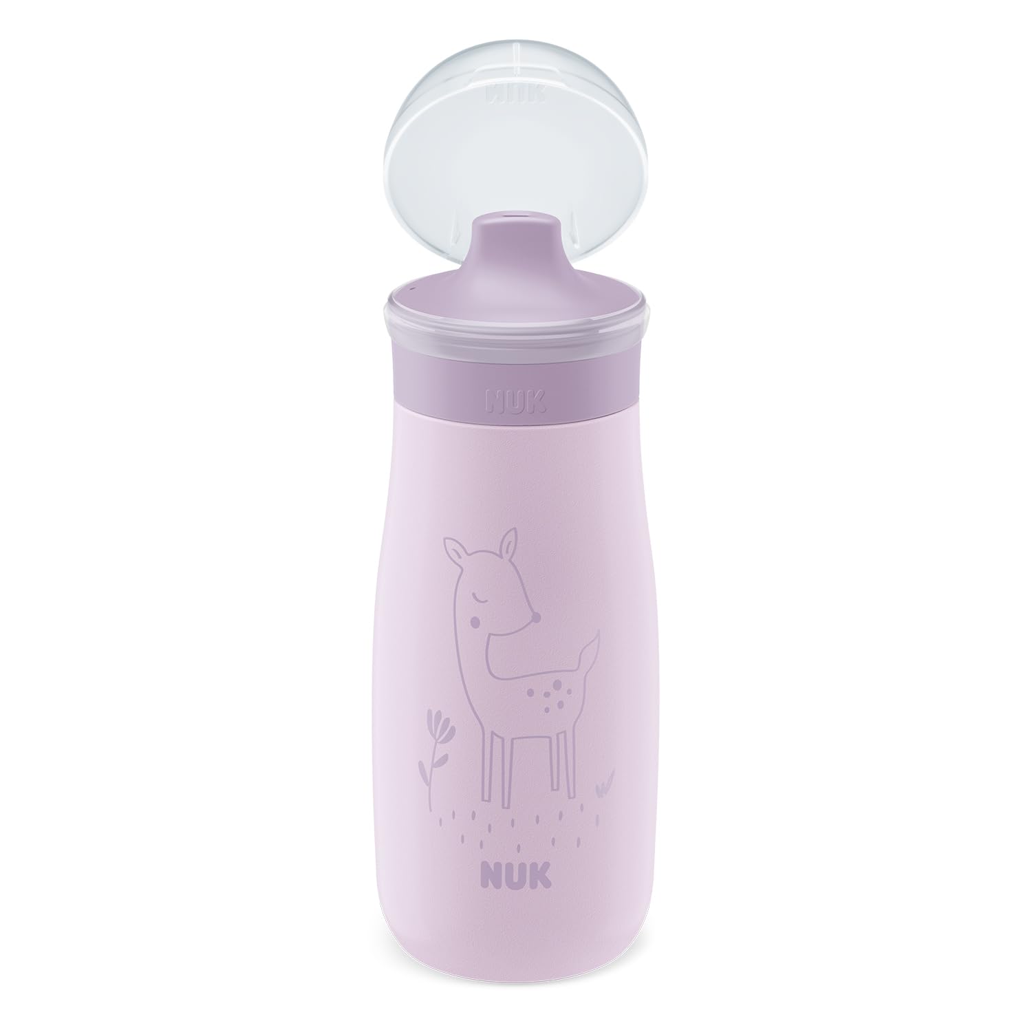nuk-mini-me-sip-edelstahl-trinkflasche-300-ml-ab-9-monate-lila-reh image 4