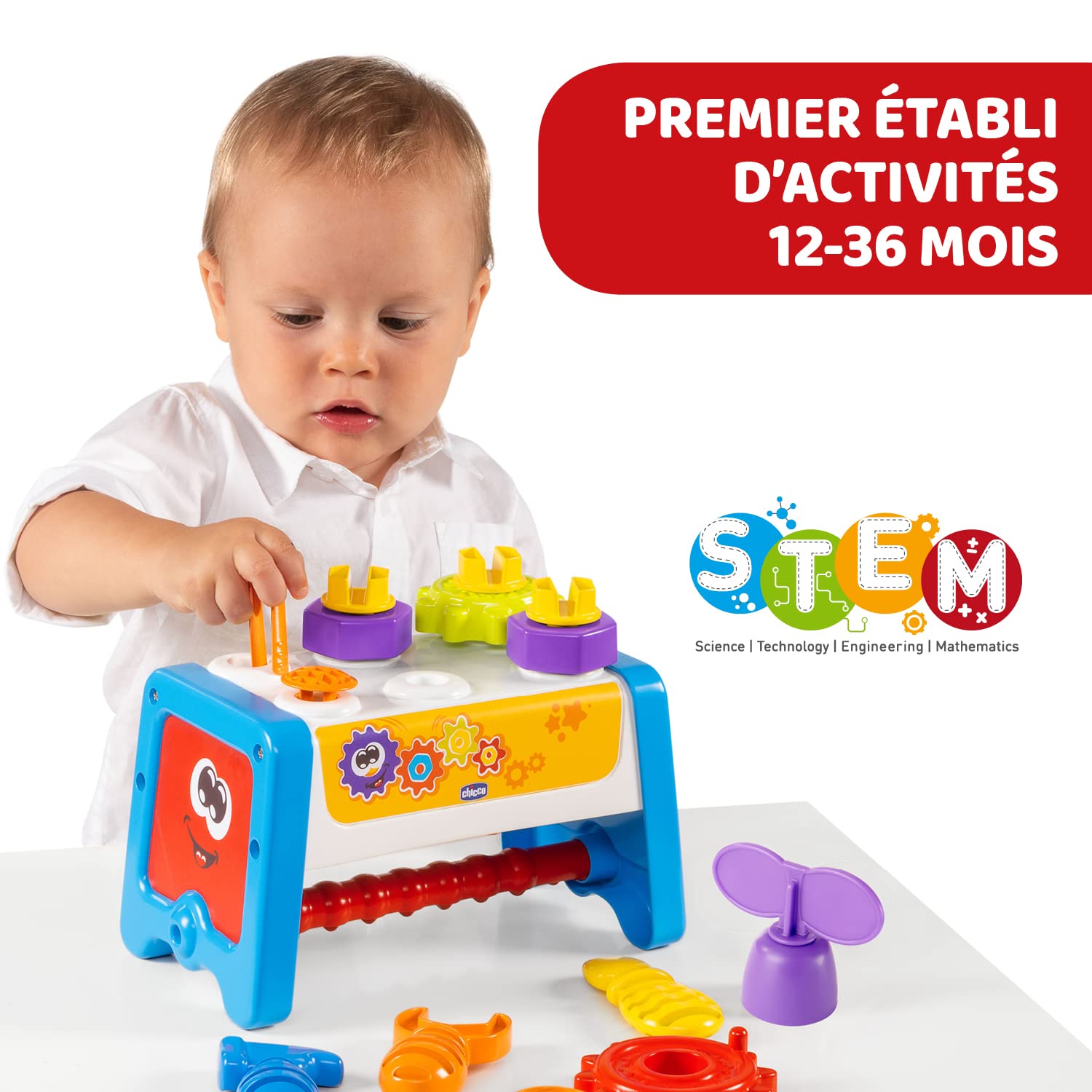 chicco-2in1-werkzeugkoffer-mehrfarbig-spielzeug-werkzeugset-f-r-kleinkinder image 3