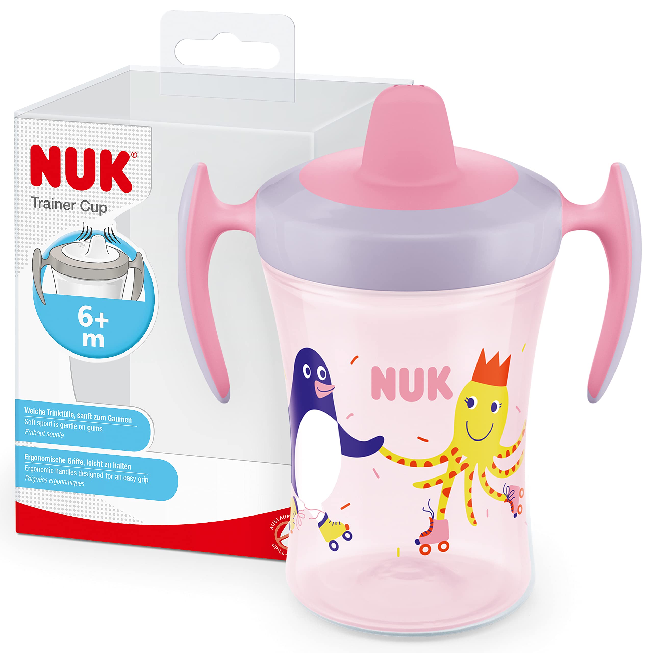 nuk-trainer-cup-trinklernbecher-auslaufsicher-weicher-trinkschnabel-ergonomische image 8