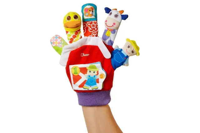 chicco-handpuppe-bauernhof-mit-z-hlbuch-stoffhandschuh-3-monate-bis-2-jahre image 1