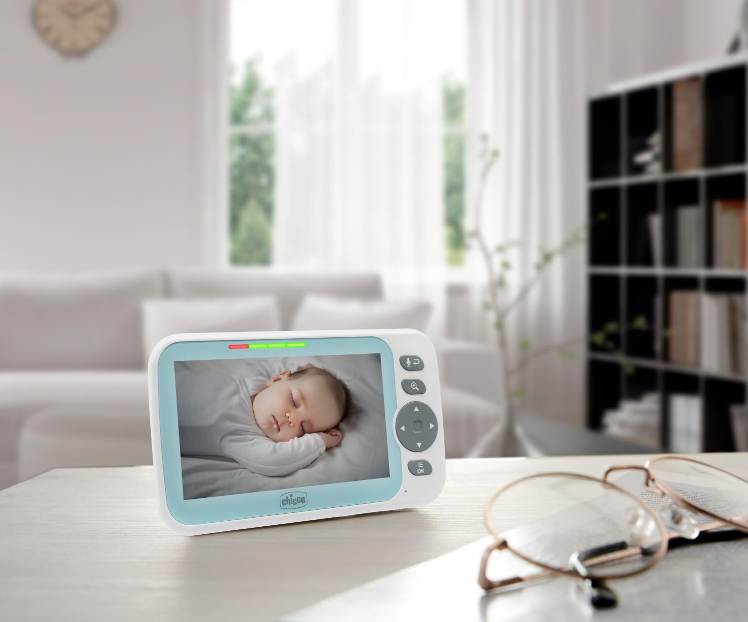 chicco-video-babyphone-evolution-motorisierte-drehbare-kamera-5-zoll-farbdisplay image 7