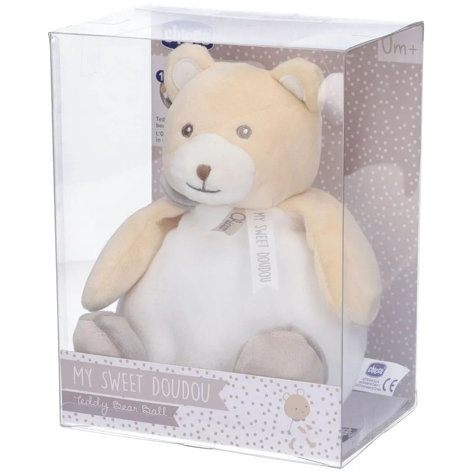 chicco-my-sweet-dou-dou-teddyb-r-ball-beige-2-in-1-pl-schtier-und-ball image 1