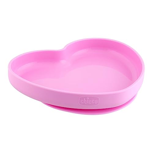 chicco-silikon-teller-herz-mit-saugnapf-rosa-ab-12-monate image 2