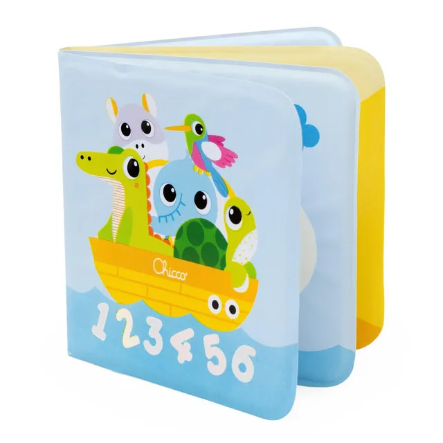 chicco-baby-badebuch-aus-weichem-kunststoff-lernt-zahlen-farben-und-tiere-wasser image 1