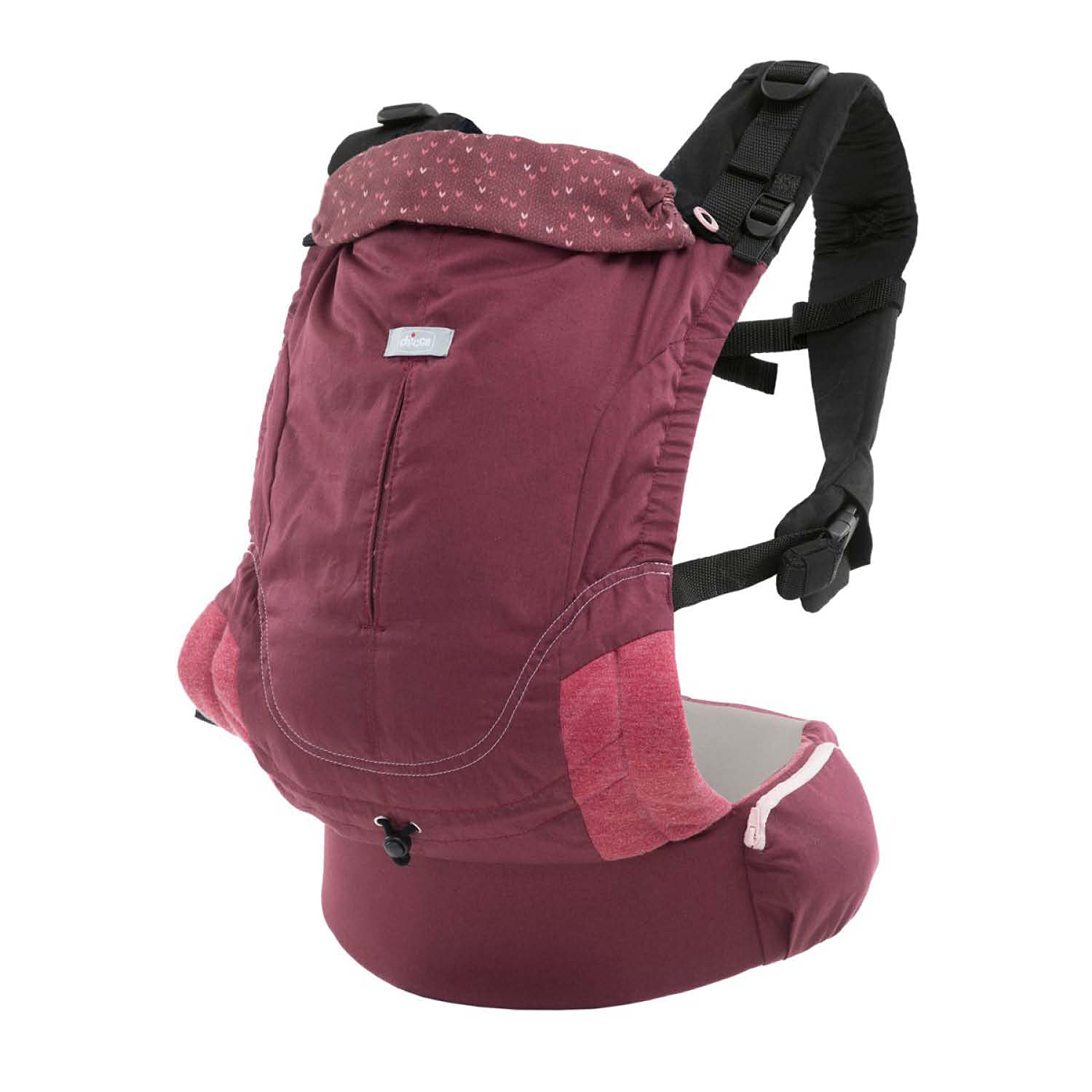 chicco-myamaki-fit-ergonomische-babytrage-baumwolle-burgundy-powder-bis-15-kg image 1