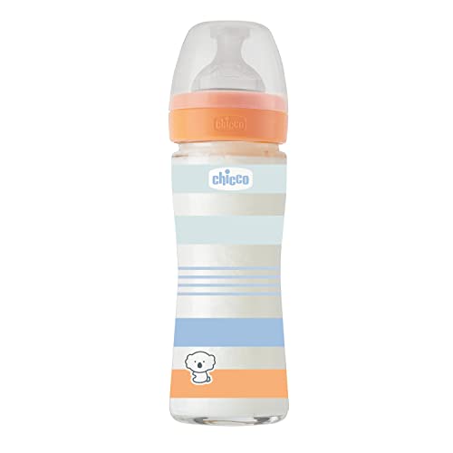 chicco-well-being-babyflasche-aus-glas-240-ml-normaler-fluss-physiologischer-sil image 5