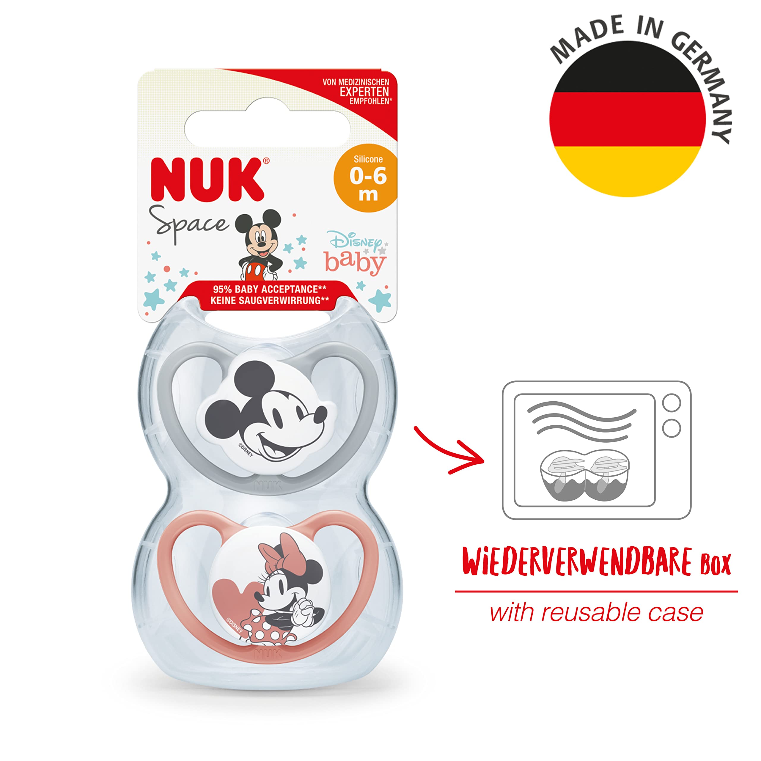 nuk-space-schnuller-0-6-monate-silikon-disney-mickey-2er-pack image 5
