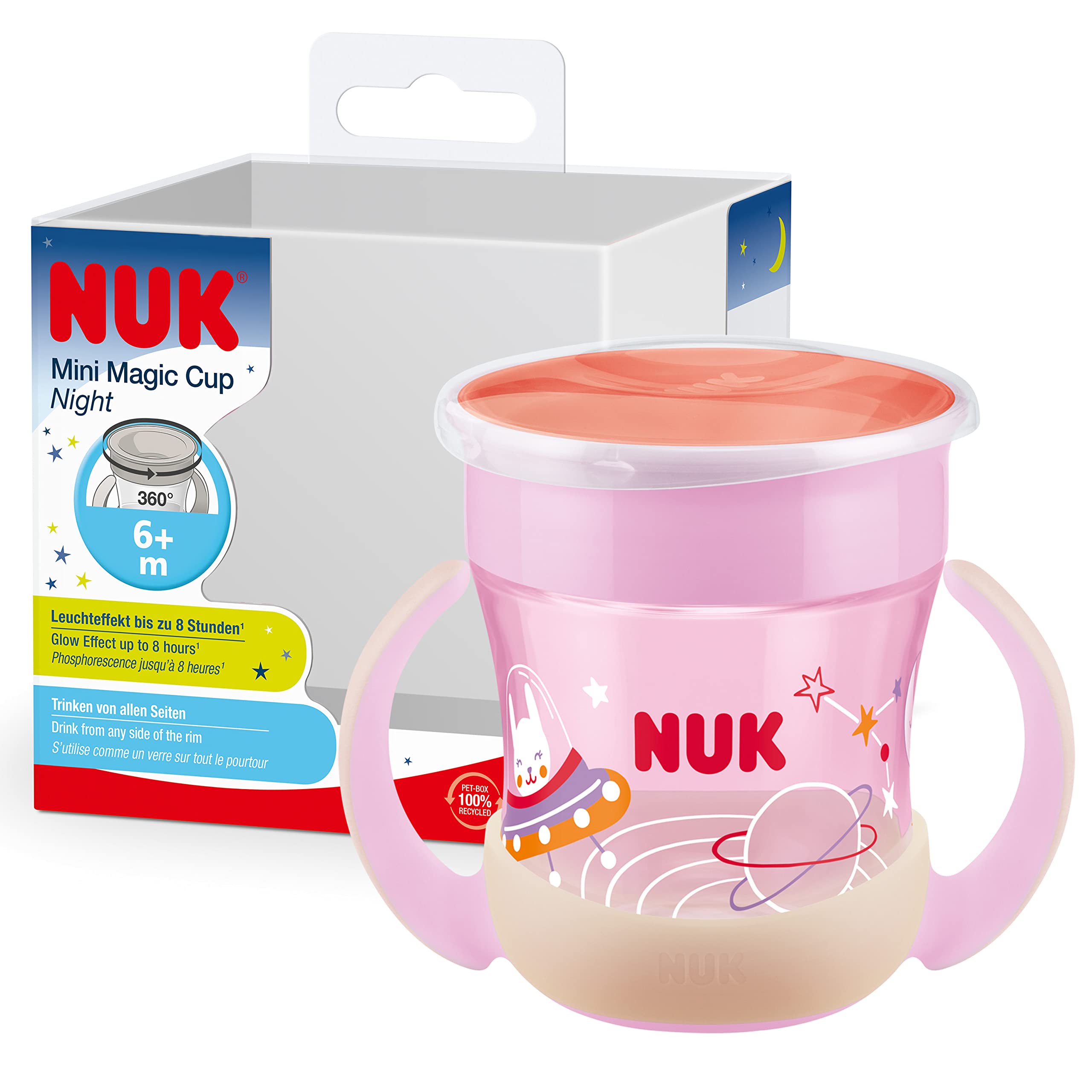 nuk-mini-magic-cup-night-trinklernbecher-160-ml-pink-ab-6-monate image 1