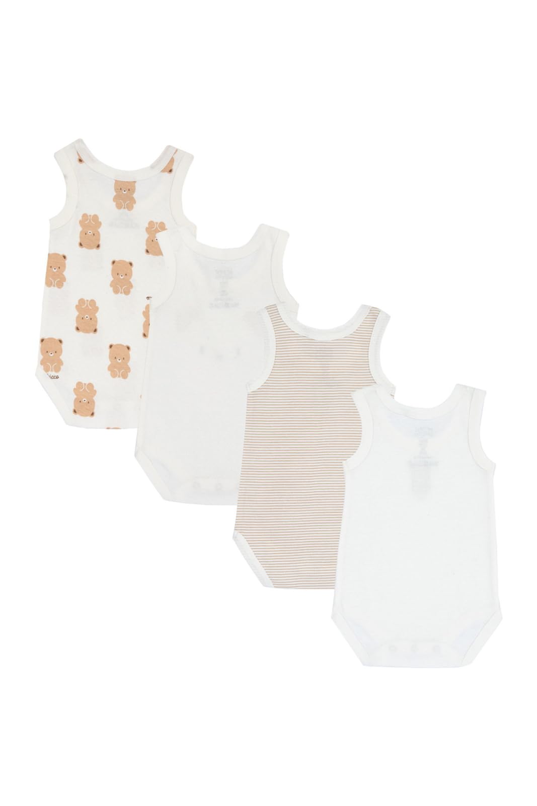 chicco-baby-bodys-rmellos-4er-set-100-baumwolle-0-3-monate image 2