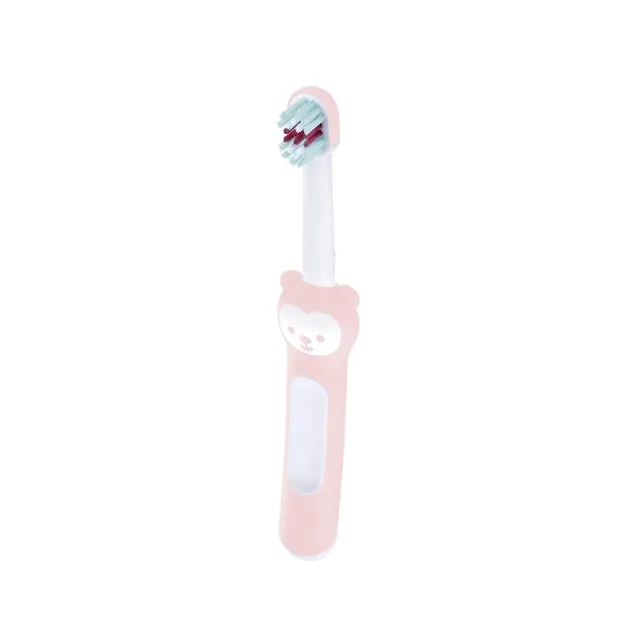 mam-baby-s-brush-baby-zahnb-rste-kurzer-griff-ab-6-monate-rosa image 1