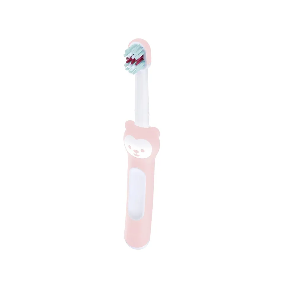 mam-baby-s-brush-baby-zahnb-rste-kurzer-griff-ab-6-monate-rosa image 1