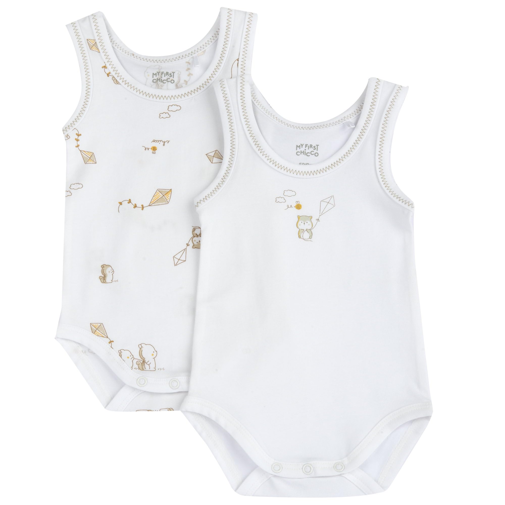 chicco-baby-body-set-ohne-rmel-2-teilig-weiche-baumwolle-praktische-ffnung-unise image 1
