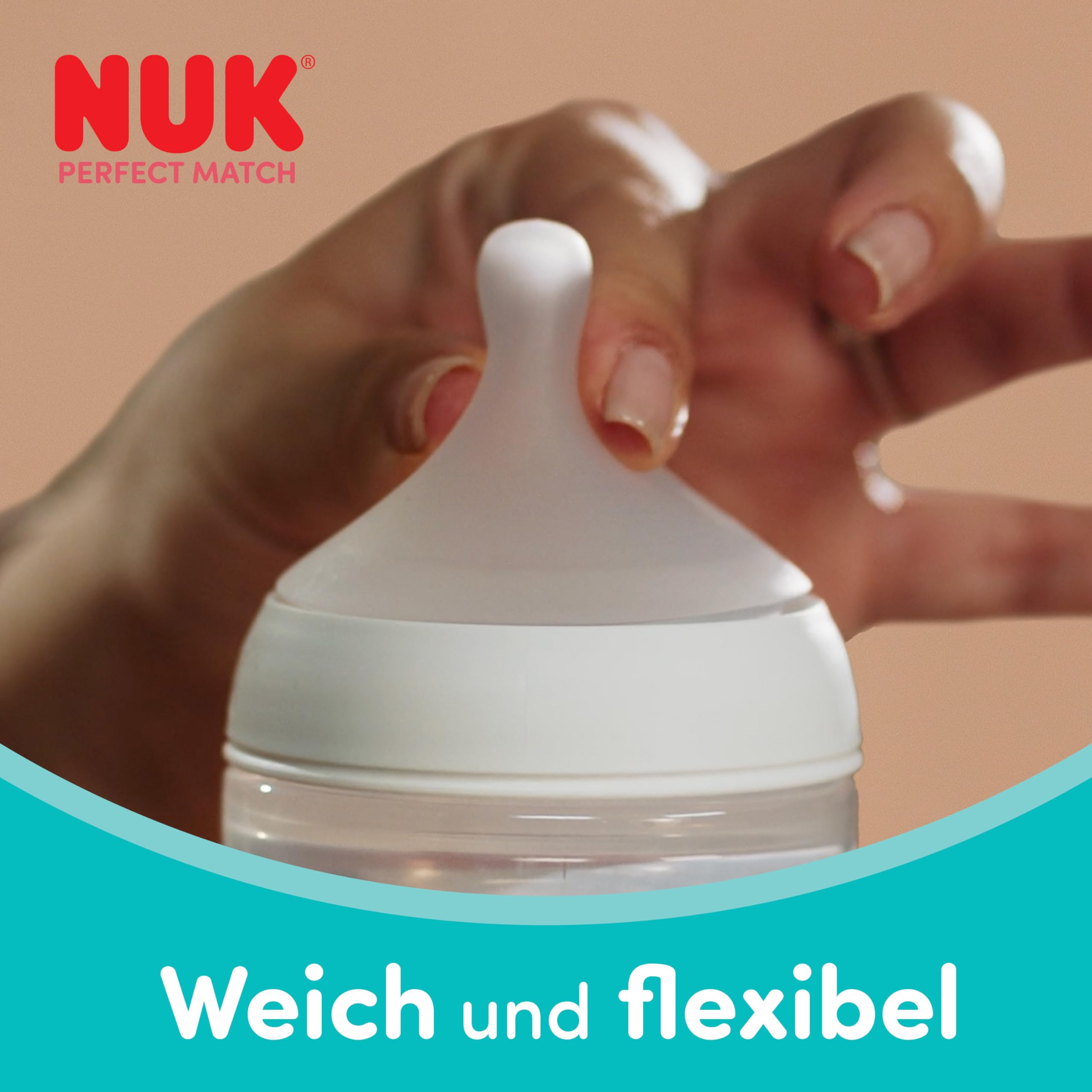 nuk-perfect-match-babyflasche-150-ml-anti-kolik-0-monate-affe image 3