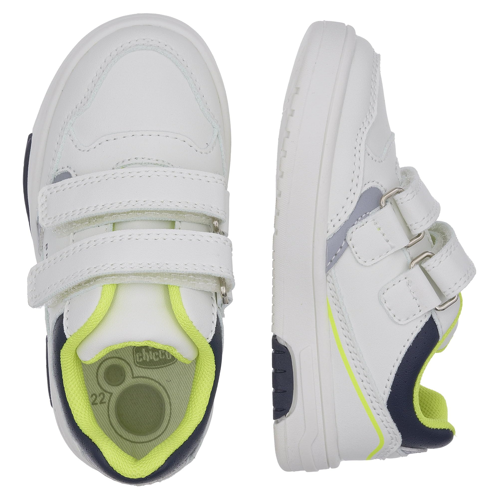 chicco-baby-sneaker-mit-doppel-klettverschluss-kinderschuhe-designed-in-italy image 2