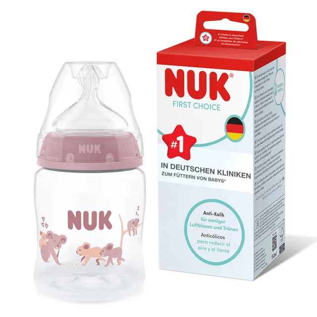 nuk-first-choice-babyflasche-150-ml-anti-kolik-temperature-control-koala-0-monat image 1