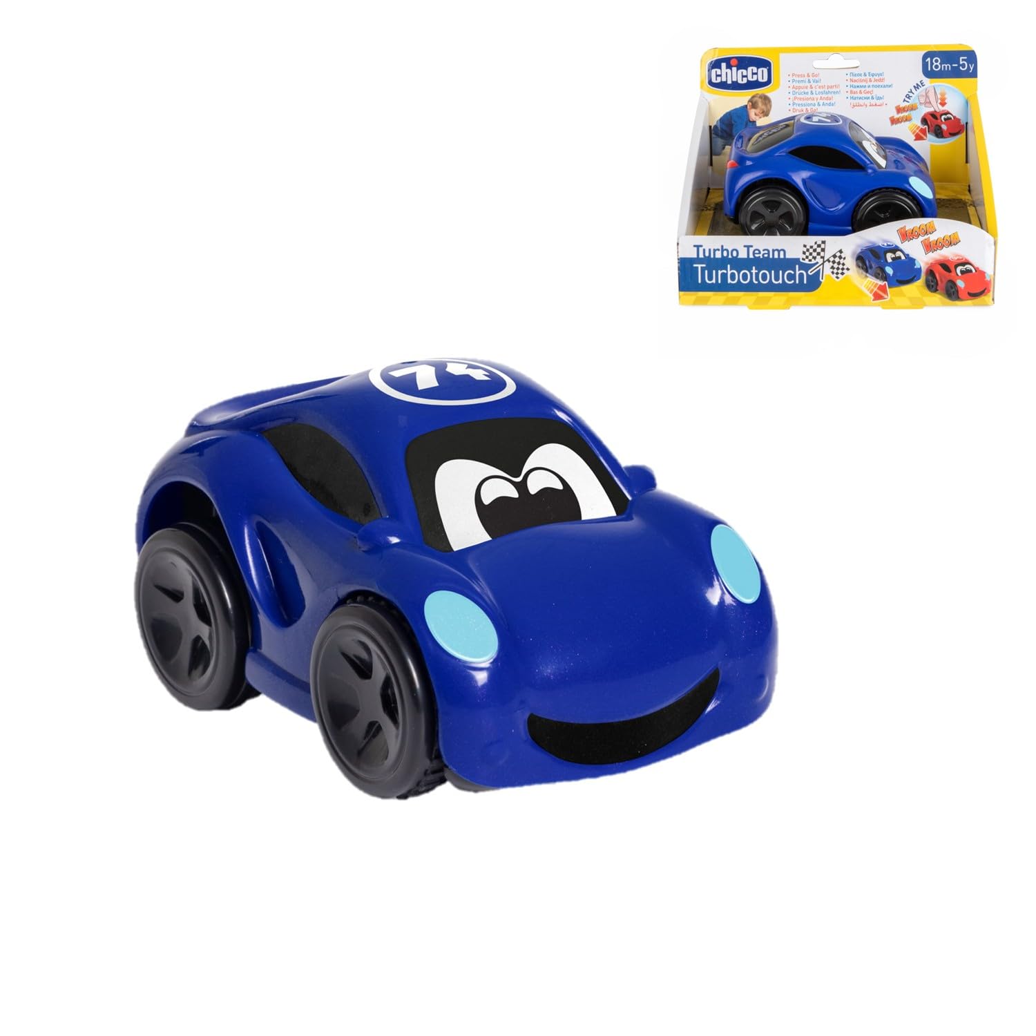 chicco-vespa-mini-rennauto-turbo-touch-gelb-r-ckzug image 4