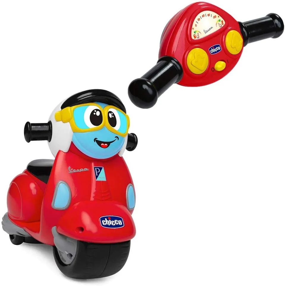 chicco-vespa-primavera-ferngesteuertes-motorrad-mit-funklenker-hupe-und-motorsou image 1
