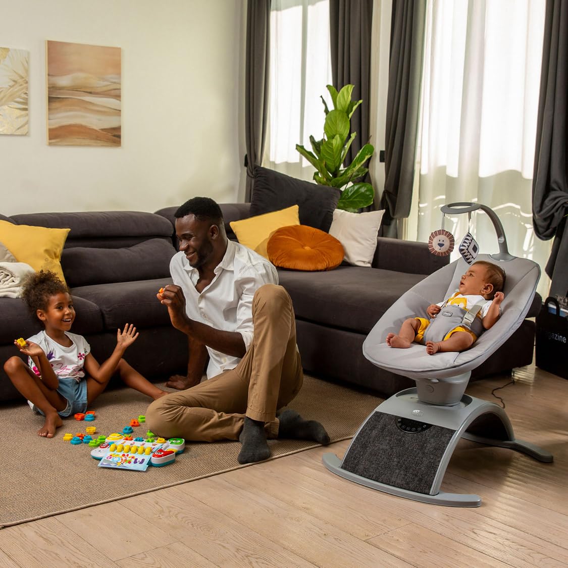 chicco-comfy-wave-elektronische-babywippe-mit-8-bewegungen-5-geschwindigkeiten-1 image 2