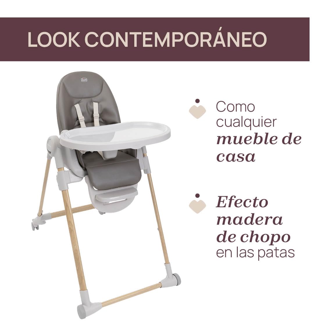 chicco-polly-armonia-kinderhochstuhl-3in1-von-geburt-bis-40-kg-klappbar-braun image 3