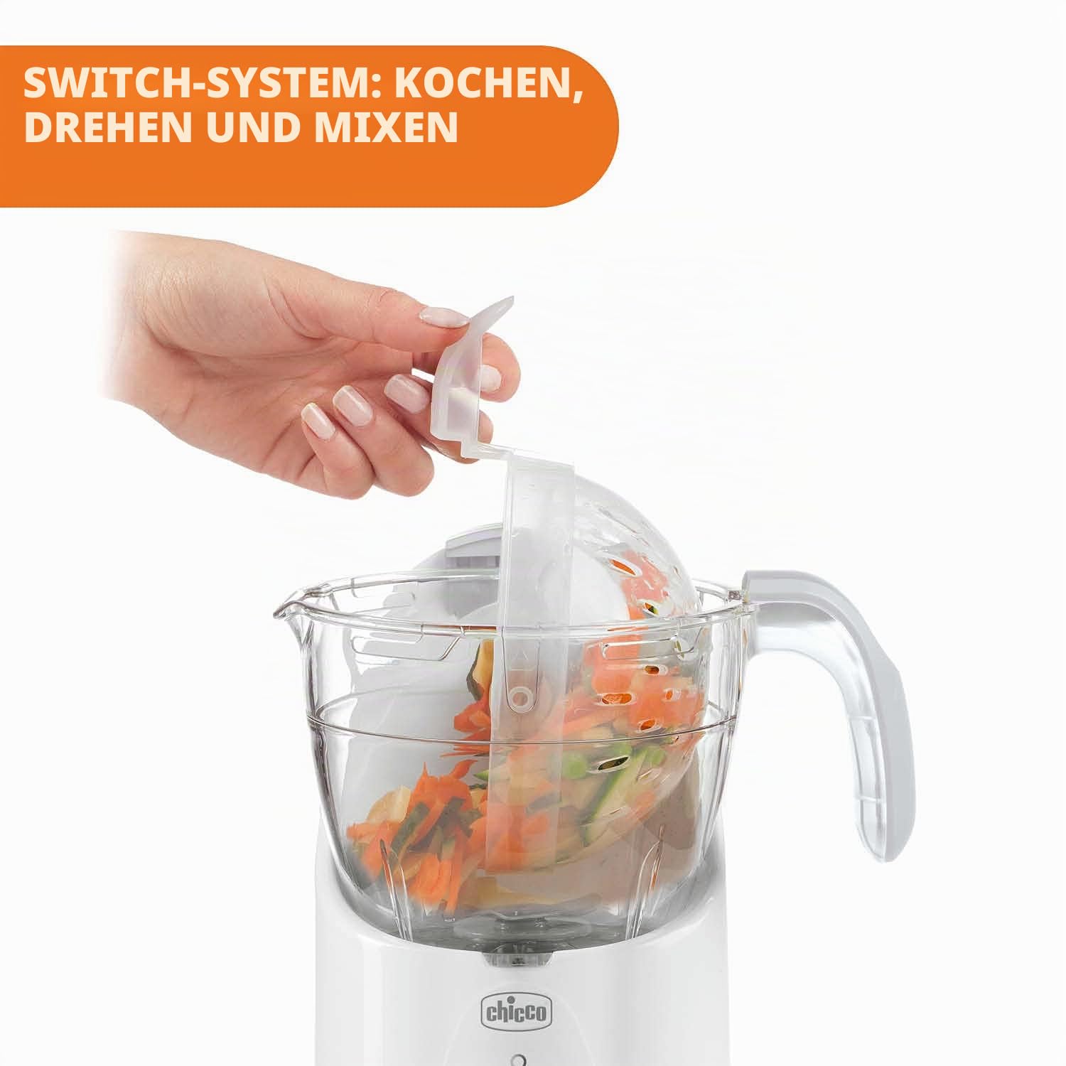 chicco-easy-meal-multifunktions-babynahrungszubereiter-dampfgarer-mixer-und-spei image 5