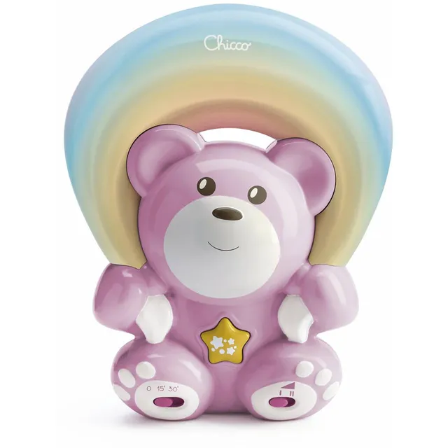 chicco-regenbogenb-r-musikprojektor-nachtlicht-rosa-0m-teddy-mit-licht-musik image 1