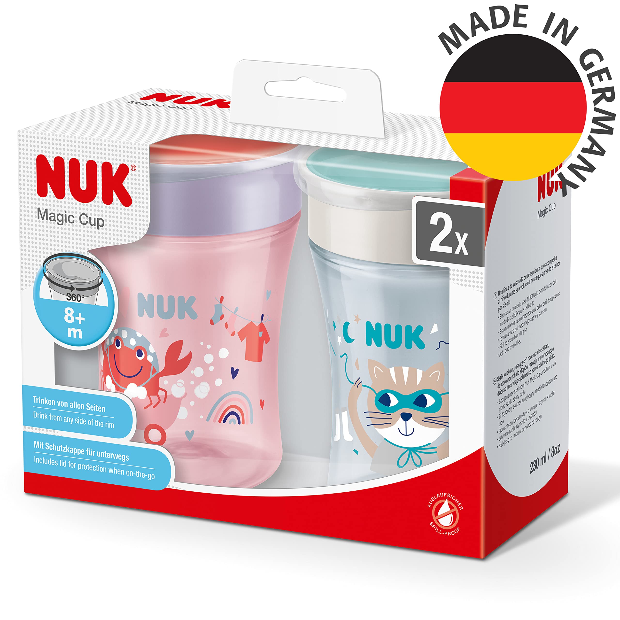 nuk-magic-cup-trinklernbecher-8-monate-230-ml-auslaufsicherer-360-trinkrand-rot- image 7