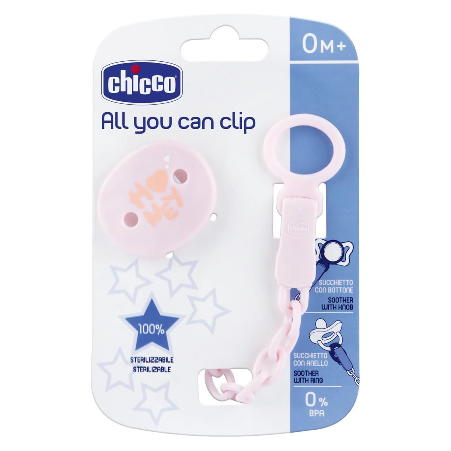 chicco-all-you-can-clip-schnullerkette-weicher-schnullerclip-f-r-m-dchen-sterili image 2