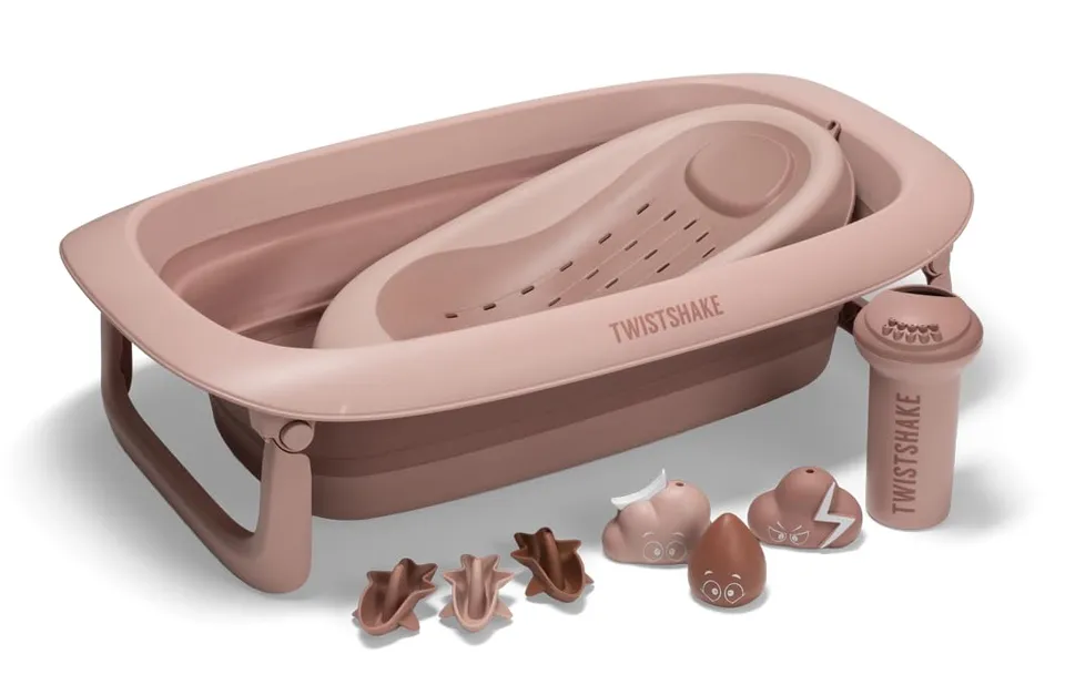 twistshake-babybadewanne-v2-set-faltbar-mit-badekissen-sp-ler-30l-bpa-frei-0-4-j image 1