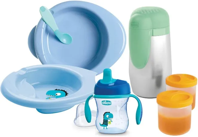 chicco-baby-geschirr-set-blau-5-teiliges-set-mit-training-cup-erstem-l-ffel-tell image 1