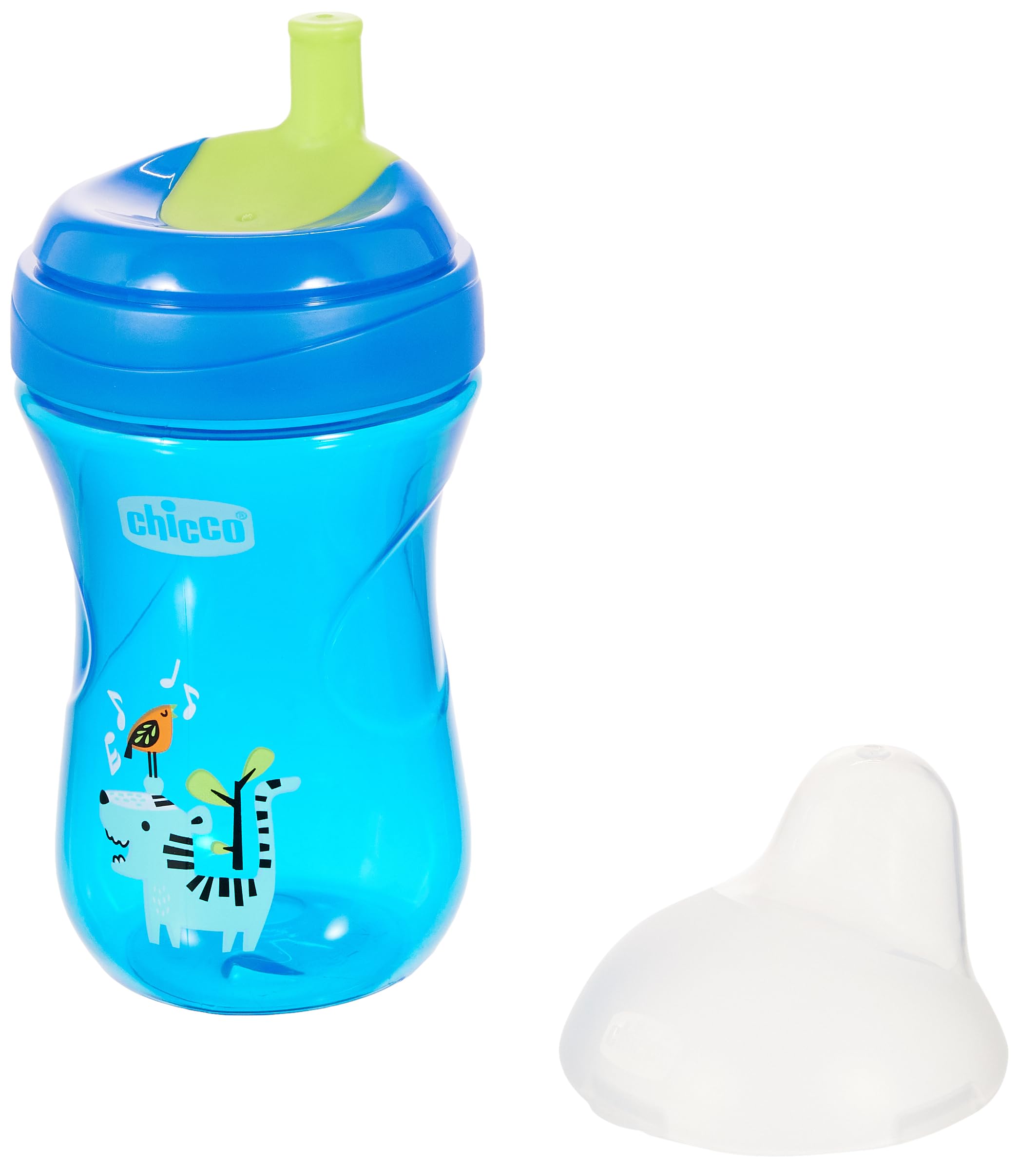 chicco-advanced-cup-trinklernbecher-266-ml-12-monate-mit-strohhalm-gr-n-blau image 2
