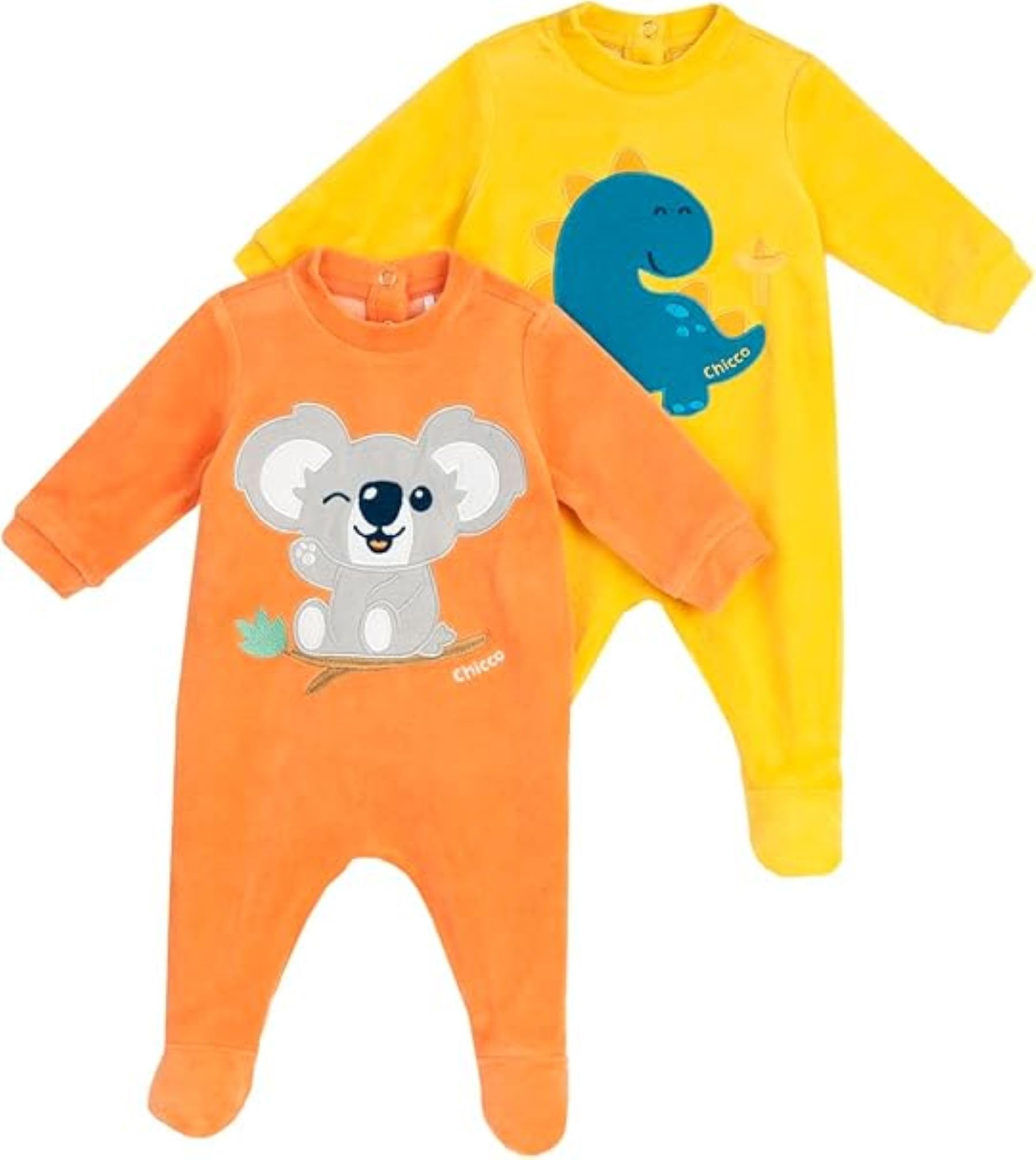 chicco-strampler-jungen-2-teiliges-set-aus-chenille-mit-fu-winter-babybekleidung image 1