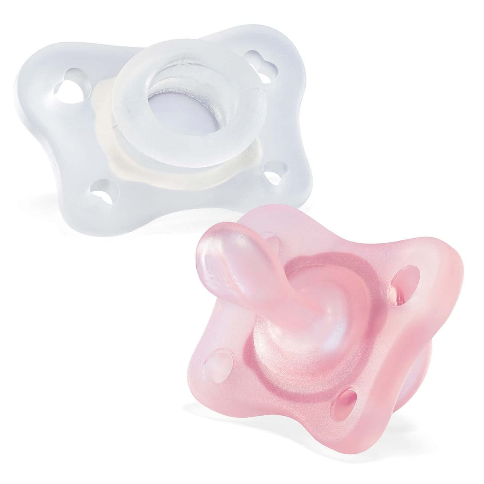 chicco-mini-soft-schnuller-rosa-0-2m-silikon-2-st-ck image 1