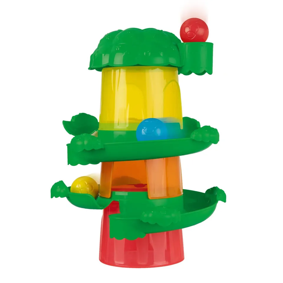 chicco-das-baumhaus-2in1-stapelturm-spielzeug-mit-3-bechern-2-rutschen-und-3-b-l image 1