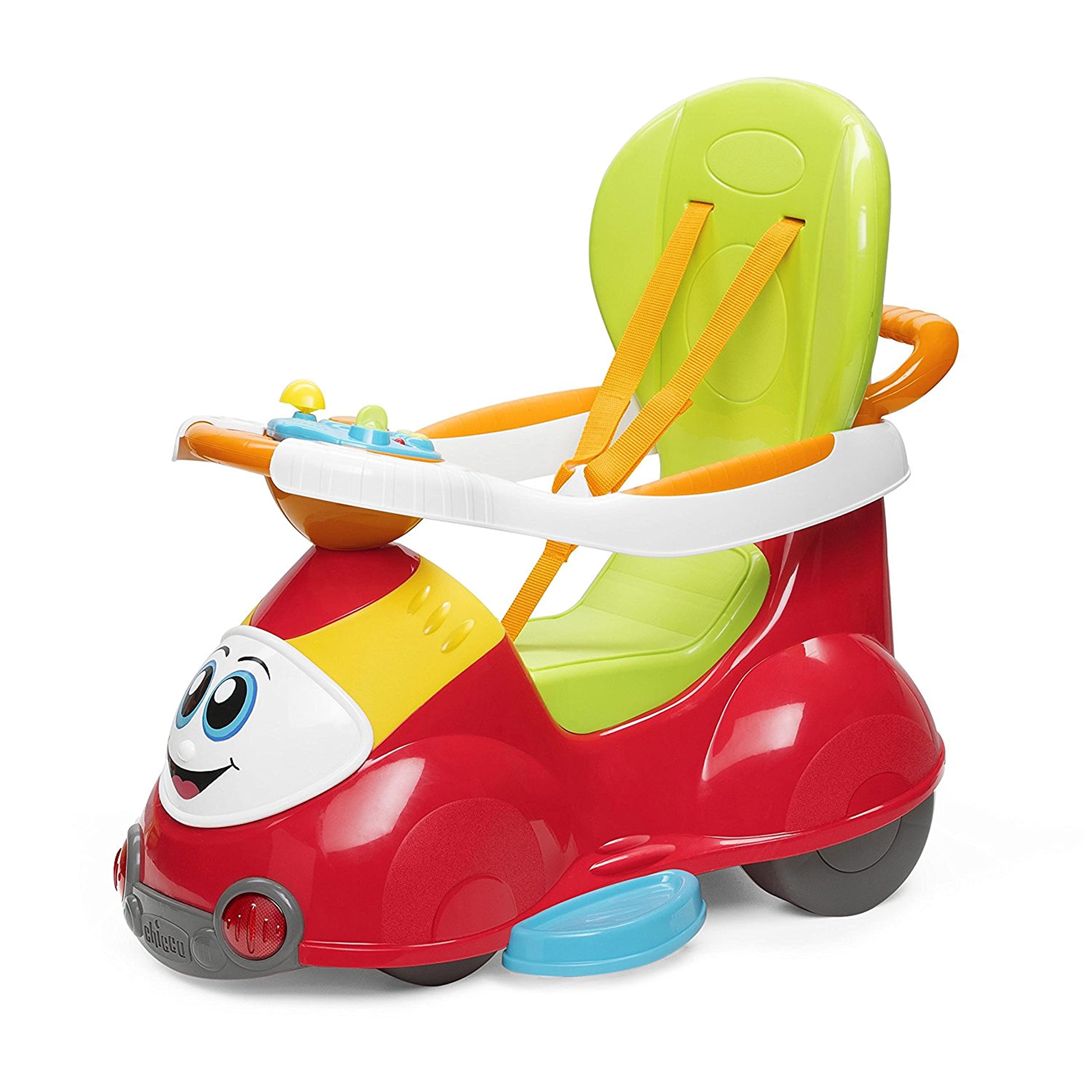 chicco-quattro-4-in-1-aufsitzauto-rutscher-schaukel-lauflernhilfe-mit-elektronik image 4