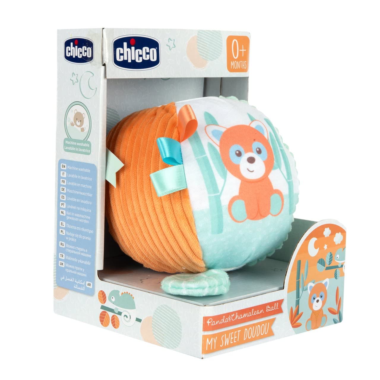 chicco-my-sweet-doudou-panda-chameleon-ball-weicher-ball-aus-verschiedenen-stoff image 6