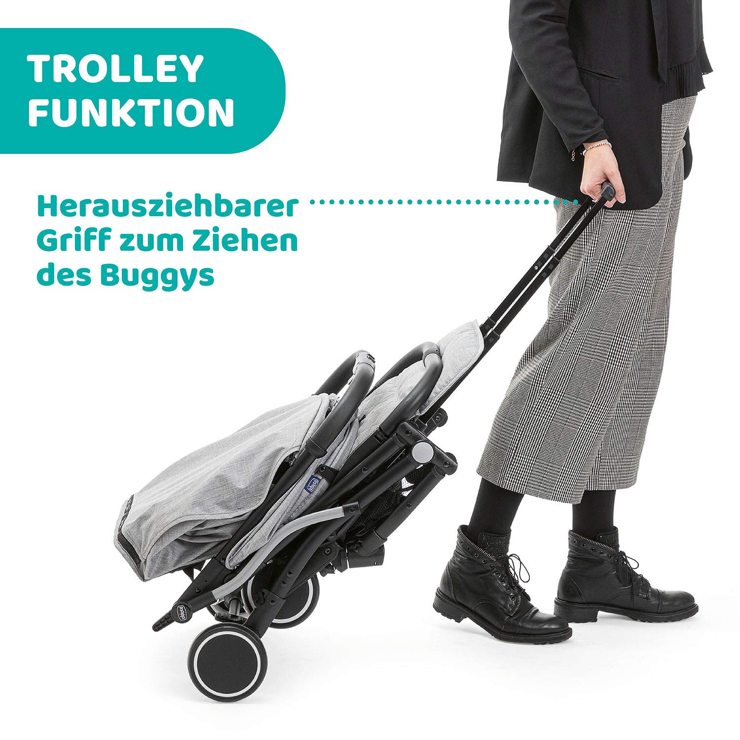 chicco-trolley-me-buggy-ab-geburt-bis-15-kg-grau image 3