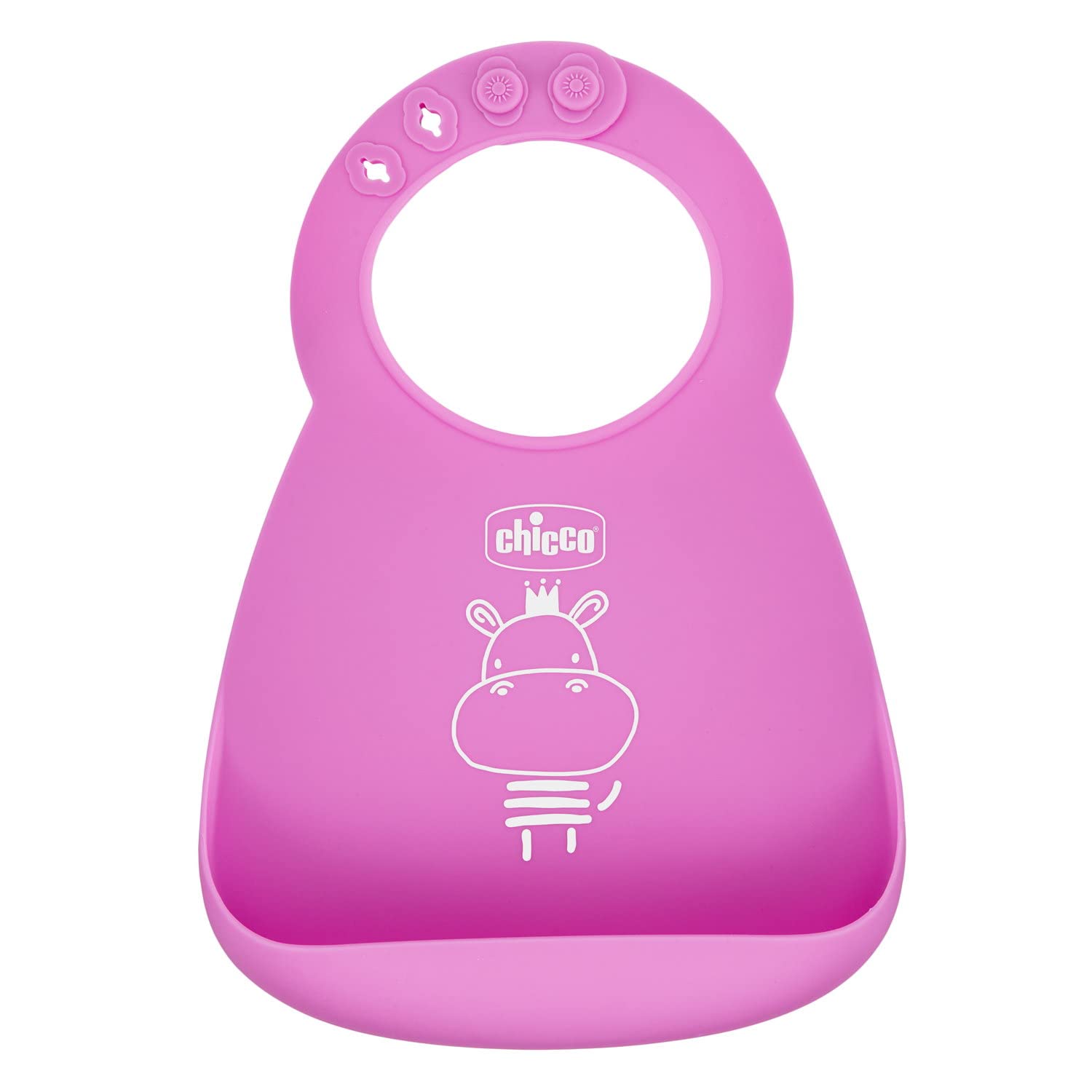 chicco-silikonl-tzchen-rosa-mit-auffangschale-verstellbar-faltbar image 1