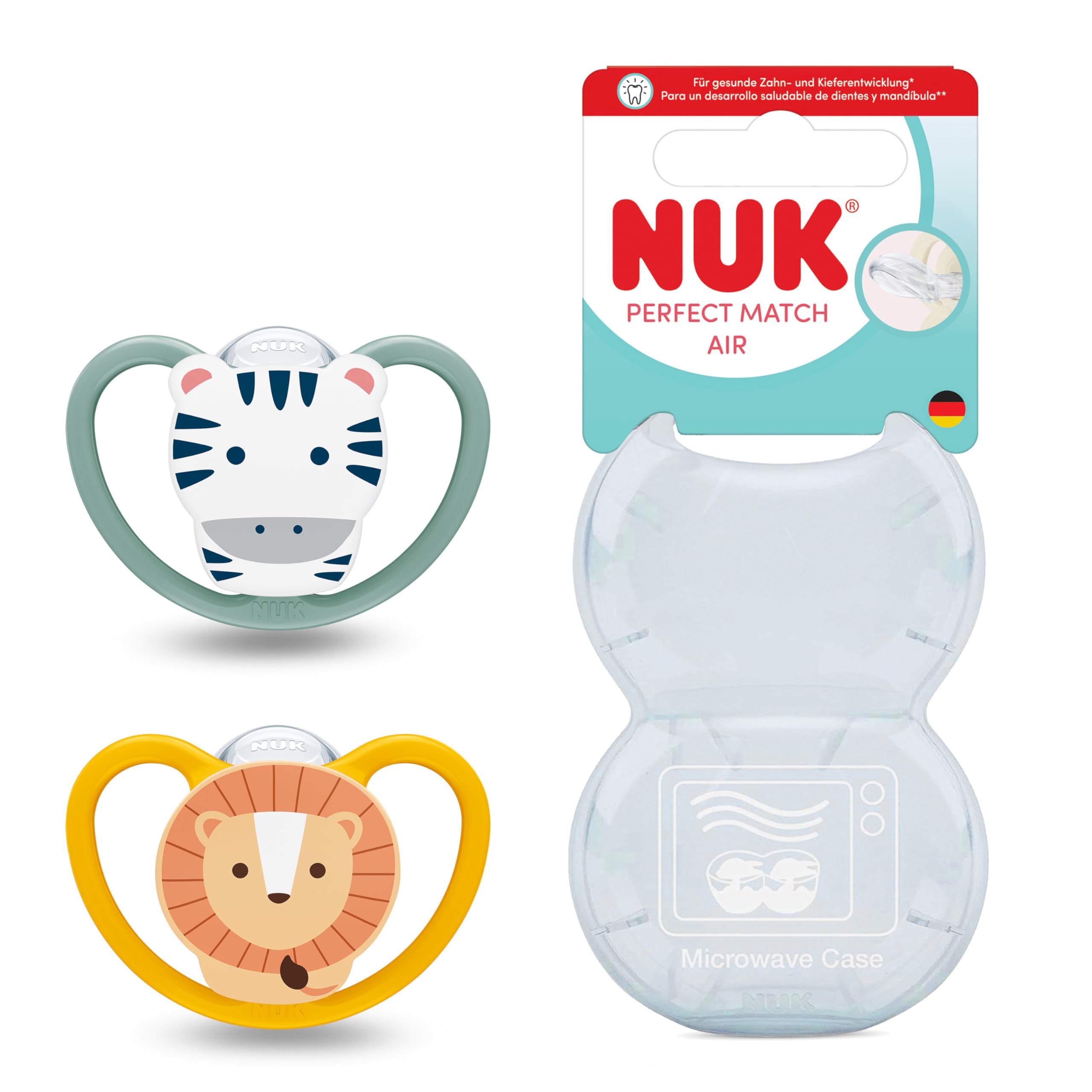 nuk-perfect-match-air-baby-schnuller-0-6-monate-kiefergerechte-silikon-schnuller image 5