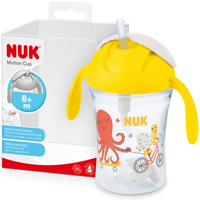 nuk-motion-cup-trinklernbecher-230ml-gelb-ab-8-monaten image 1