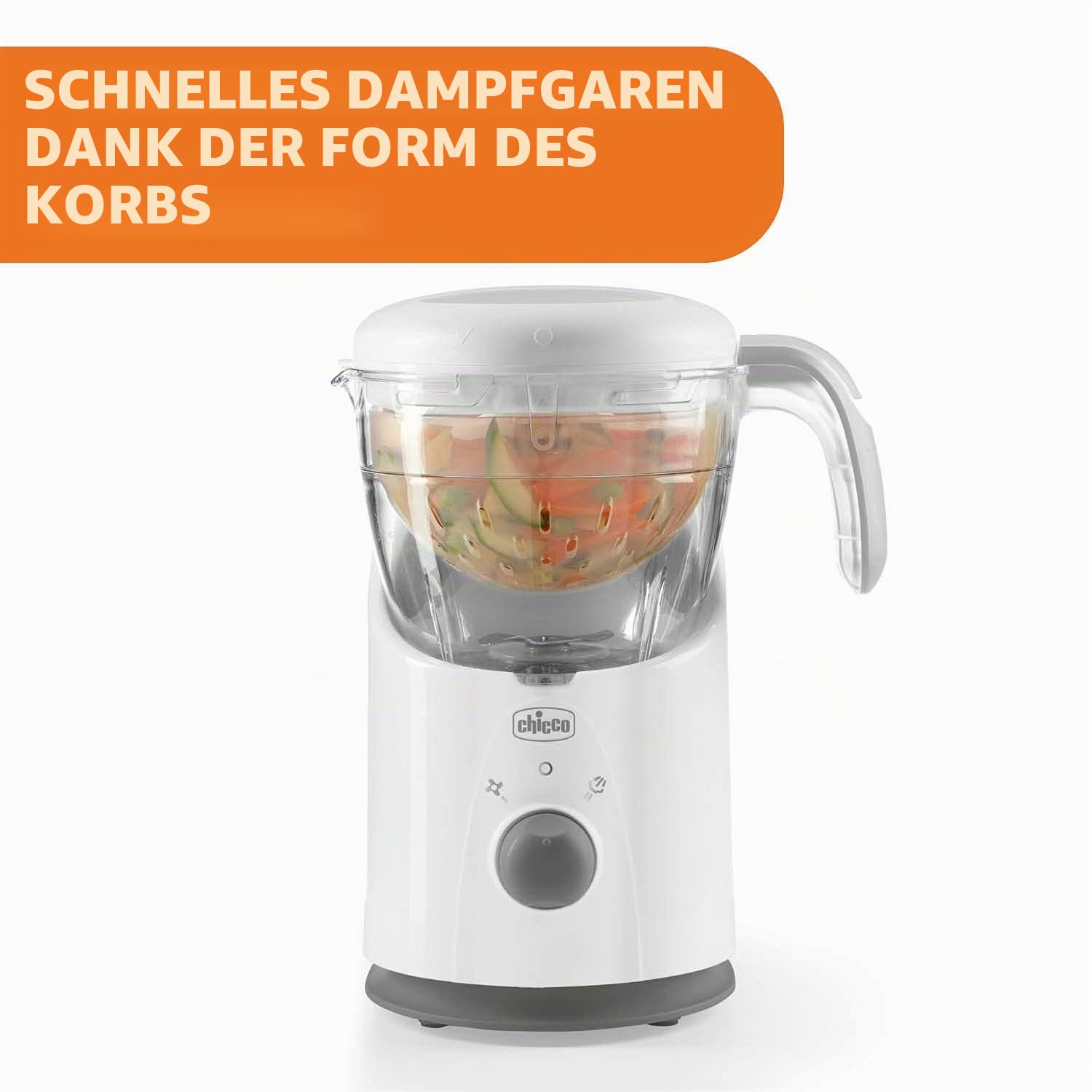 chicco-easy-meal-multifunktions-babynahrungszubereiter-dampfgarer-mixer-und-spei image 3